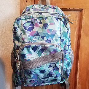 L.L. Bean Deluxe Bookpack Print IV, Fresh Mint Prism